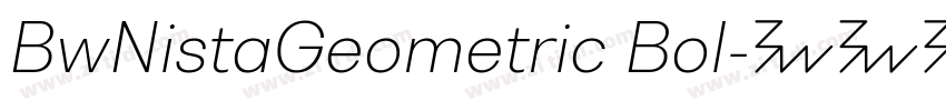 BwNistaGeometric Bol字体转换